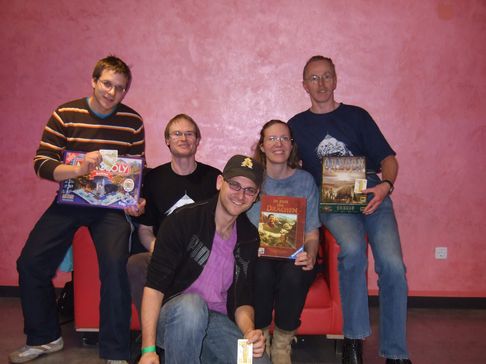 Johannes, Thomas, Andreas, Alexa, Gerd (von links)